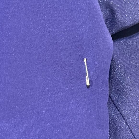 Perchè Couture Womens Purple Long Coat & Skirt Set Size 12 Career Professional - Picture 6 of 16